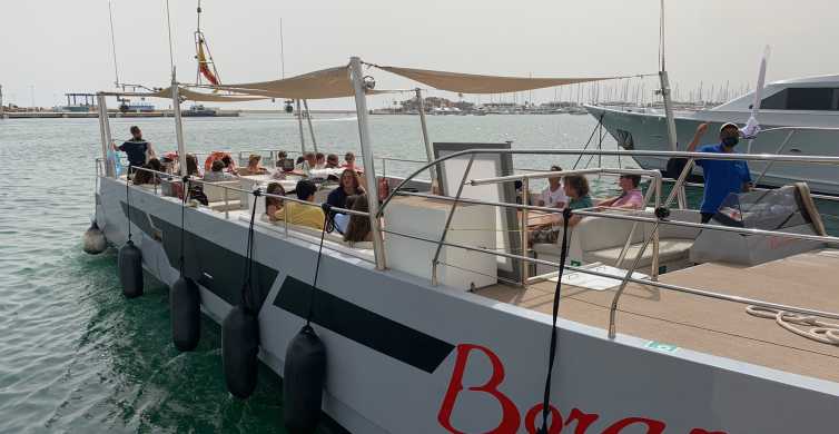 Jávea: viaje en catamarán a motor a la isla Portitxol con comida