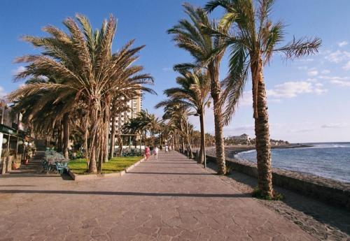 Vista al mar azul in Tajinaste