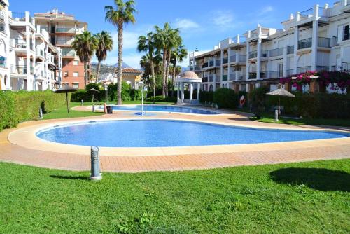 2 bedrooms appartement at Torrox 50 m away from the beach with shared pool enclosed garden and wifi