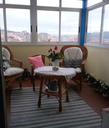 2 bedrooms appartement with city view furnished terrace and wifi at Santiago de Compostela