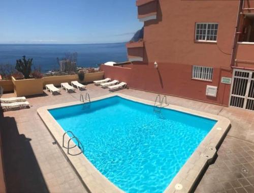 One bedroom appartement with sea view shared pool and terrace at Santiago del Teide