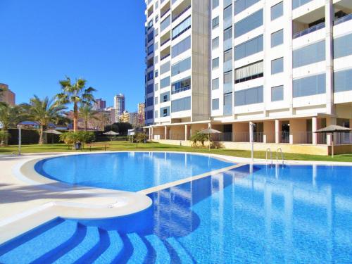 One bedroom appartement at Benidorm 300 m away from the beach with sea view shared pool and enclosed garden