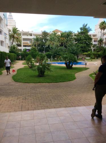 2 bedrooms appartement with lake view shared pool and terrace at Roses 1 km away from the beach