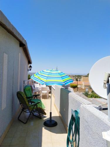 2 bedrooms appartement with sea view shared pool and furnished terrace at El Chaparral 3 km away from the beach