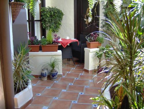 Apartment mit kleiner Innenhof-Terrasse im mediterranen Stil