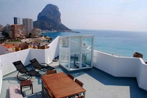 Ático Calpe primera línea de playa