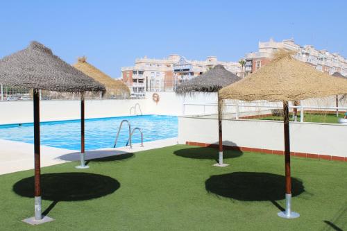 Sol Y Playa Roquetas-Ático Con Piscina, Solarium Y Garaje