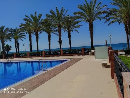 Beachfront Apartment In Algarrobo Costa (La Axarquía), Next To Torre Del Mar