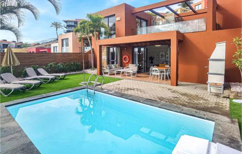 Beautiful home in San Bartolome de Tiraj with Outdoor swimming pool, WiFi and 2 Bedrooms