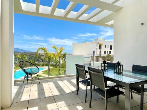 Casa Banderas pool view in La Cala de Mijas, Nice views 3 Bedroom Luxurious holidays