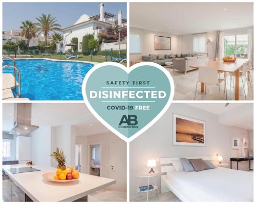 Covd 19 Free- Total Purified -Design House Marbella- 3 Mn De Puerto Banus Beach - Golden Mile - Tropical Garden And Pool