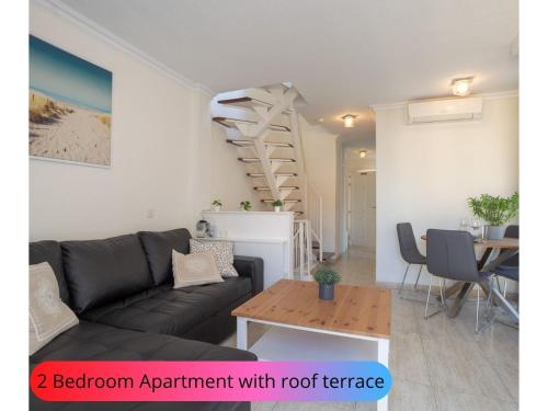 Two Properties Desirable Rooftop Terrace In 2 Bedroom Apartment With Wifi Or 3 Bedroom One Floor Studio Apartment, Wifi, No Terrace, Callao Salvaje, Tenerife