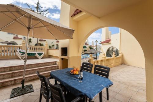 Family villa poolside south facing