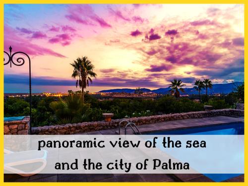 Finca Feliz Mallorca - fantastischer Blick aufs Meer und Palma