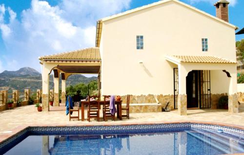 2 bedrooms chalet with lake view private pool and furnished garden at El Gastor