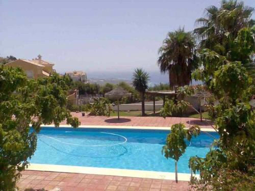 One bedroom house with sea view shared pool and furnished terrace at Salobrena 2 km away from the beach