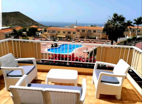 Lovely apartment with sea view terrace in Tenerife