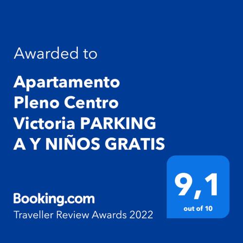 Apartamento Pleno Centro Victoria Parking A Y Niños Gratis