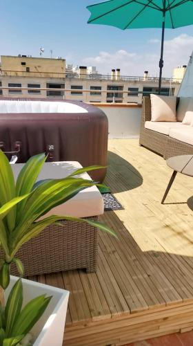 Rooftop 35m2 jacuzzi - plein sud - 2 chambres