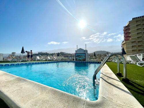 Standard Studio, Wifi, rooftop pool and ocean view in Puerto de la Cruz
