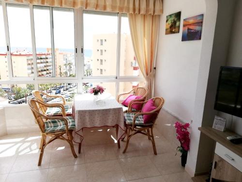 Studio with city view shared pool and wifi at Torrox