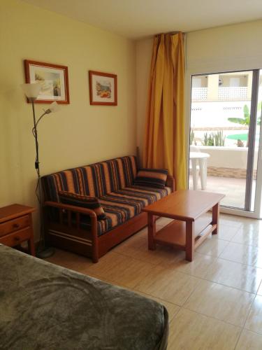 Studio with shared pool furnished terrace and wifi at Costa del Silencio 1 km away from the beach