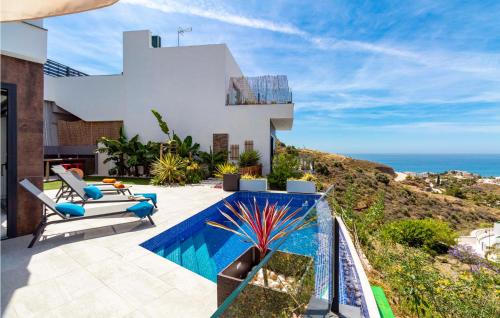 Stunning home in Torrox costa with Outdoor swimming pool, Sauna and WiFi