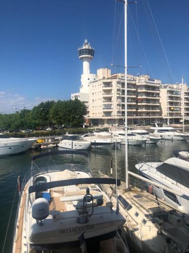 Sur la marina