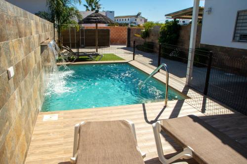 3 bedrooms villa with private pool furnished terrace and wifi at Cadiz 3 km away from the beach