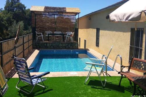 4 bedrooms villa with private pool and enclosed garden at Caceres