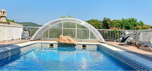 10 bedrooms villa with private pool jacuzzi and enclosed garden at Querol