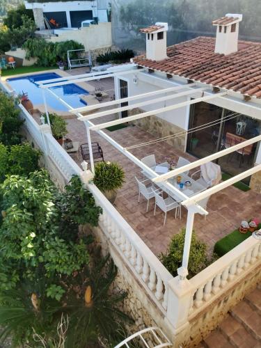 4 bedrooms villa with sea view private pool and furnished terrace at Callosa de Ensarria 9 km away from the beach