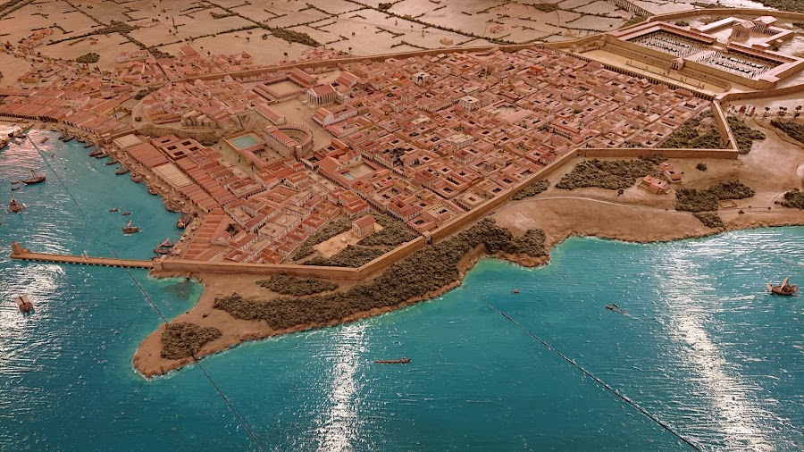 Maqueta de la ciudad romana de Tarraco